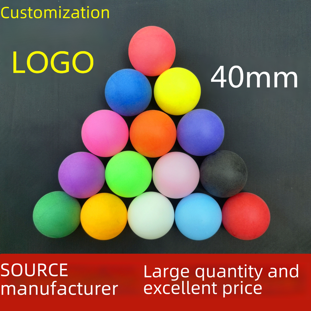 Frosted color table tennis 40mmPP lottery betting beer children's training plastic luminous table tennis ball