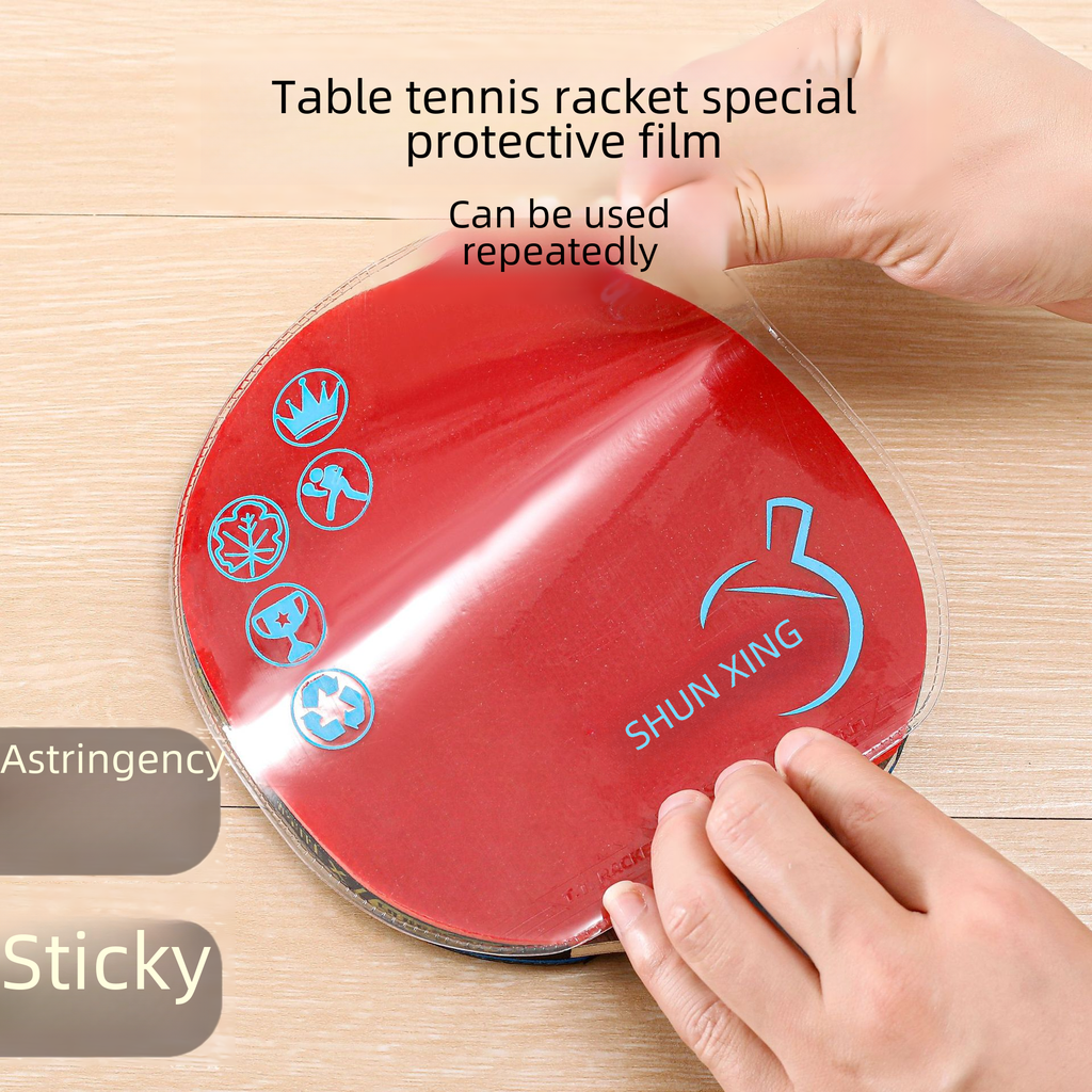 Table tennis racket protective film adhesive astringent rubber anti-adhesive film table tennis rubber protective film