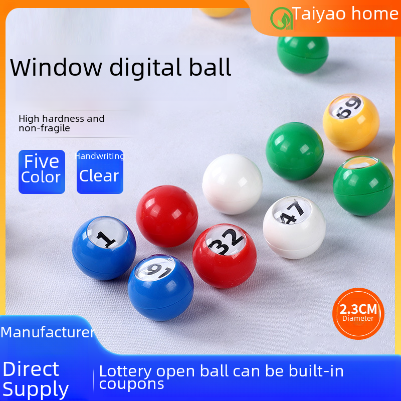 pp Lottery Ball Window Digital Ball with Characters Lottery Ball Lottery Ball Lottery Ball Seamless Ball Ping Pong Digital Ball