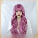 wig female long curly hair cos animation air bangs Lolita wig chemical fiber headgear a generation of hair