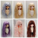 {Lucy} bjd wig doll wig soft high temperature silk long hair 3 points 4 points 6 points wave roll spot
