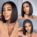 Bob Wig Women's Short Hair Mid-wave Wave Hair Type Wig Set Women's Clavicle Hair Natural Girl's Full Head