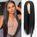 Explosions Wig Ladies in Europe and America Fashion Black Long Straight Hair Chemical Fiber Hair Express Full Head Cover