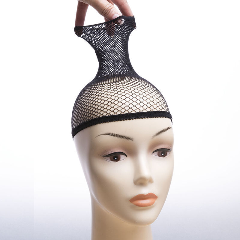 Factory wig hair net two-end wig fixing accessories black breathable long and short hair universal net cap spot