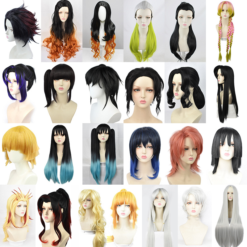 Drifting Ghost Blade series cos wig black dead mu butterfly endure stove door you beans rabbit cosplay wig