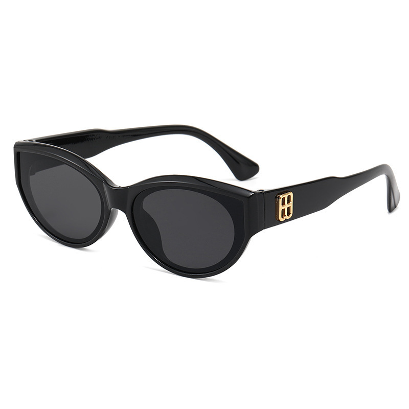 Internet Celebrity ins Distinctive Concave Sunglasses Hip-hop Didi-disco Sunglasses Retro Oval Glasses 5249