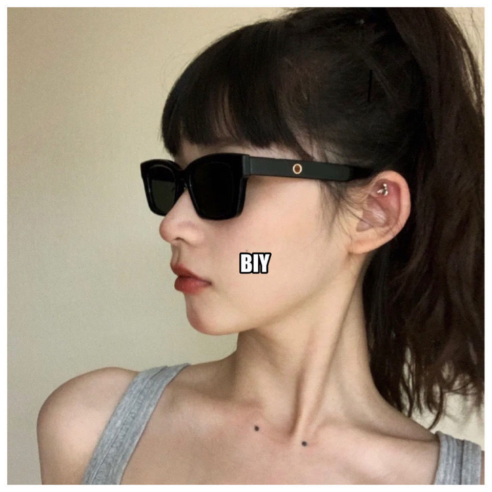 jennie Same Style Glasses Sunglasses Sunglasses Concave Style Korean Style Internet Popular Style Retro Women's Fashionable Glasses