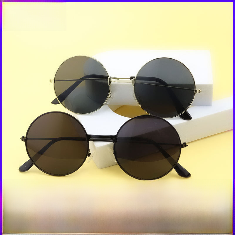 Artistic retro metal round sunglasses best man bridesmaid group sunglasses wedding wedding props children's performance sunglasses