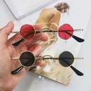 Ultra Small Frame Round Retro Sunglasses for Men and Women Style Mini Round Frame Prince Mirror Punk Glasses Hip Hop Sunglasses