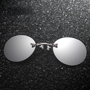 Frameless Nose Sunglasses Retro Round Clip Sunglasses Ultra-Light Matrix Murphis Glasses