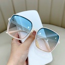 Summer fashion glasses big frame rice nail sunglasses trend under-focus sunglasses women sunglasses