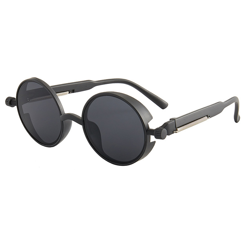 Steampunk sunglasses men and women retro round small frame spring sunglasses sunglasses