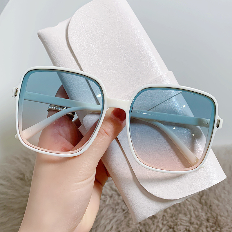 Rice Nail Square Sunglasses Gradient Sunglasses Trend UV Retro Sunglasses 2255