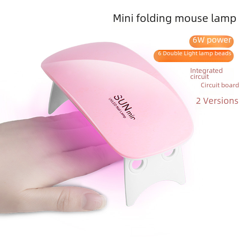 sunmini nail lamp 6W folding mini mouse phototherapy machine mini led Nail Lamp easy to carry
