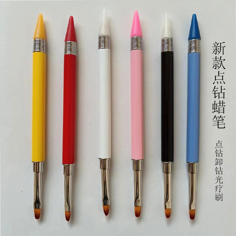 Factory Supply Multicolor Metal Rod Dot Drill Crayon Swap Head Nail Pen Dot Pen Nail Tools