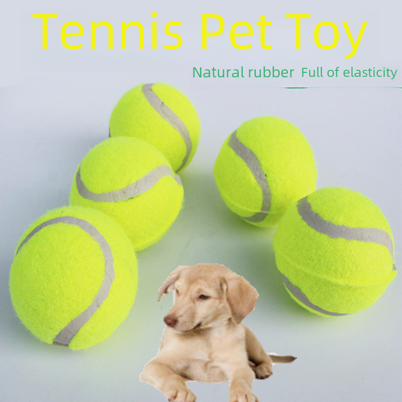 Pet Toy tennis micro elastic secondary ball dog throwing interactive dog training ball training dog supplies in stock