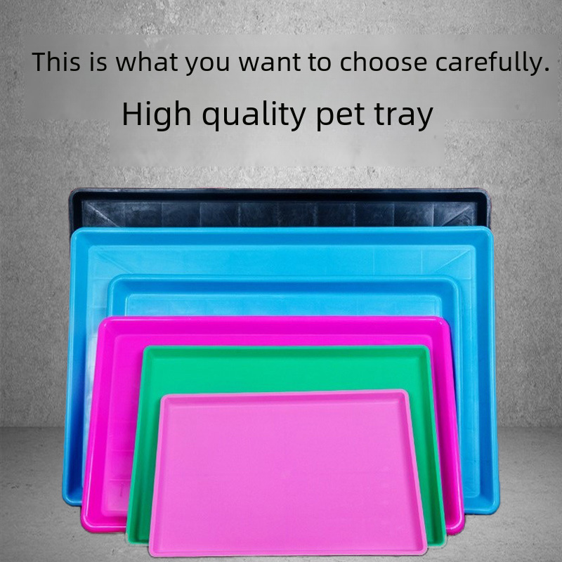 Extra Large Dog Cage Tray Urine Tray Plastic Thickened Dung Pot Chicken Cage Chassis Rabbit Cage Pet Cage Tray