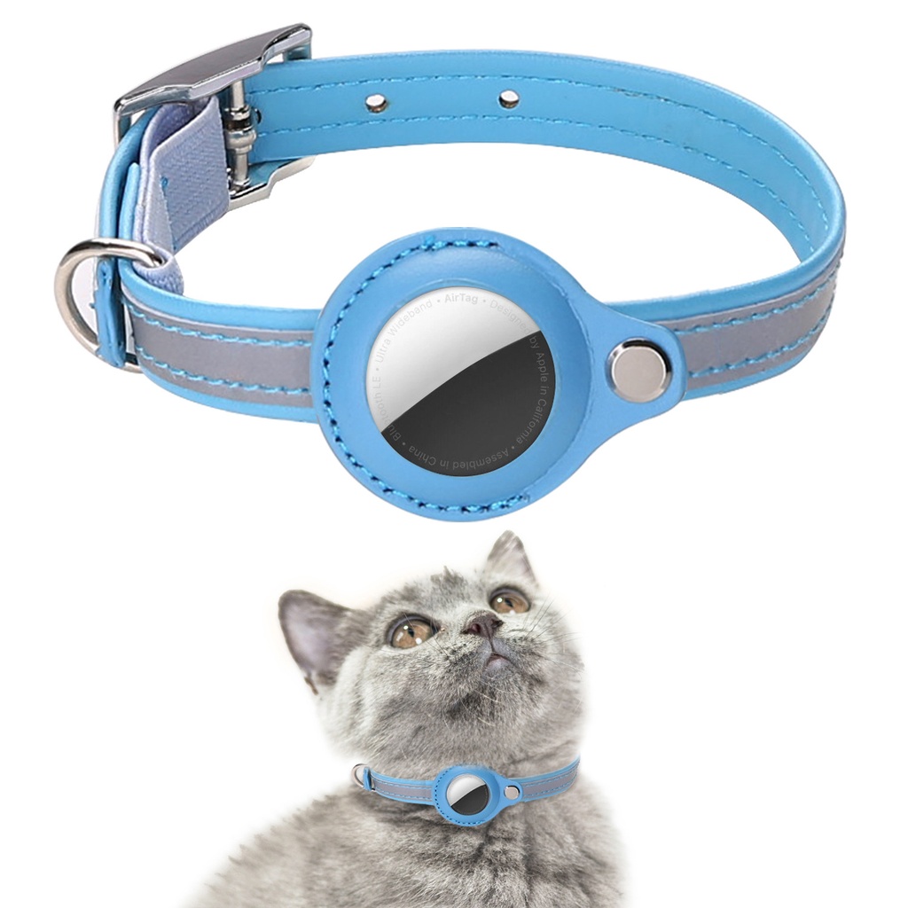 anti-lost cat positioning collar reflective cat tracking collar for Airtag pet collar