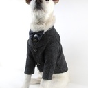 Pet Fadou Spring Dress Dog Wedding Dress Boutique Pet Suit Vest Clothes Cat Gentleman's Clothes