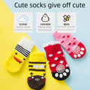 Pet socks high quality non-slip bottom puppy socks dog foot cover teddy dog poodle cotton socks supplies 4 Pack