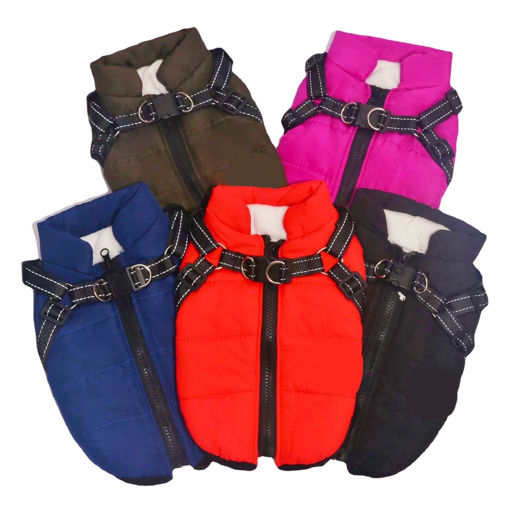 Pet clothes autumn and winter Waterproof warm dog clothes winter pet ski coat cotton-padded coat dog cotton-padded coat