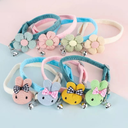 pet collar traction flower cartoon rabbit bell collar cat necklace small dog spot