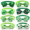 Pet Clover Bow Tie Irish Festival Pet Bow Tie St Patrick's Day Cat Dog Bow Tie Accessories