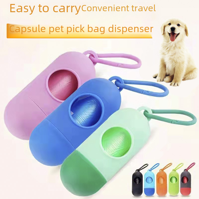 Pet Poop Bag Garbage Box Dog Poop Bag Storage Bag Cats and Dogs Toilet Picker Capsule Pet Garbage Bag Dispenser