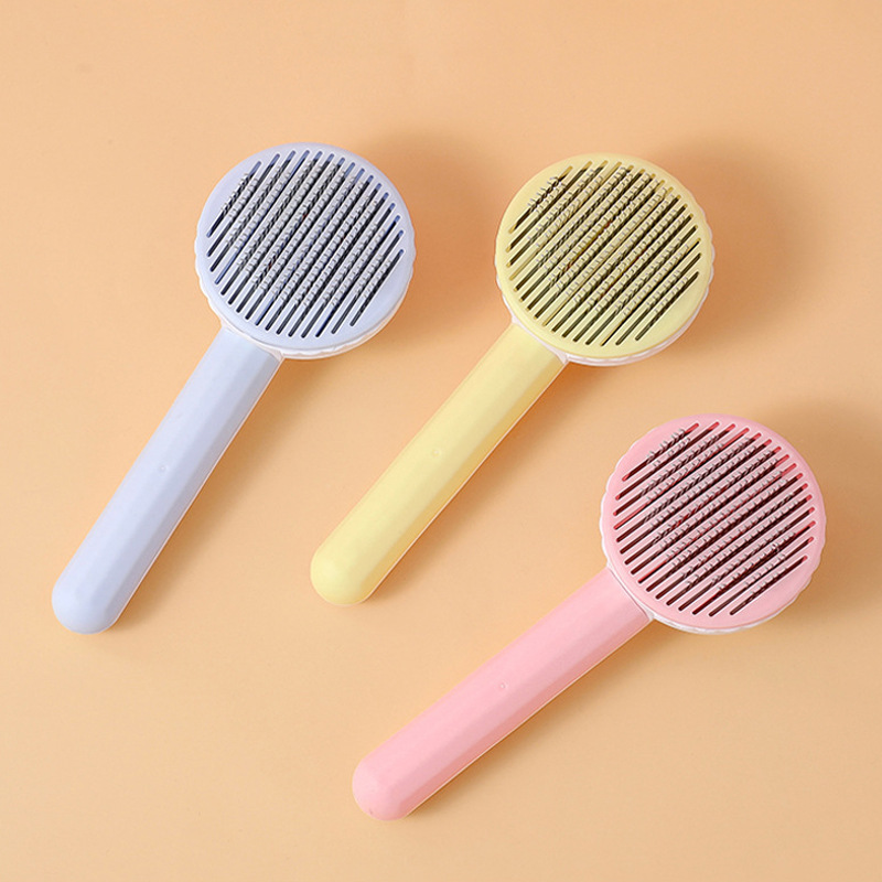 Pet Comb Massage Hair Removal Comb Cat Self-cleaning Needle Comb Cat Beauty Hair Removal Comb Supplies