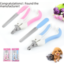 Source stainless steel pet nail scissors cat dog scissors nail clippers set with file nail clippers a generation of hair