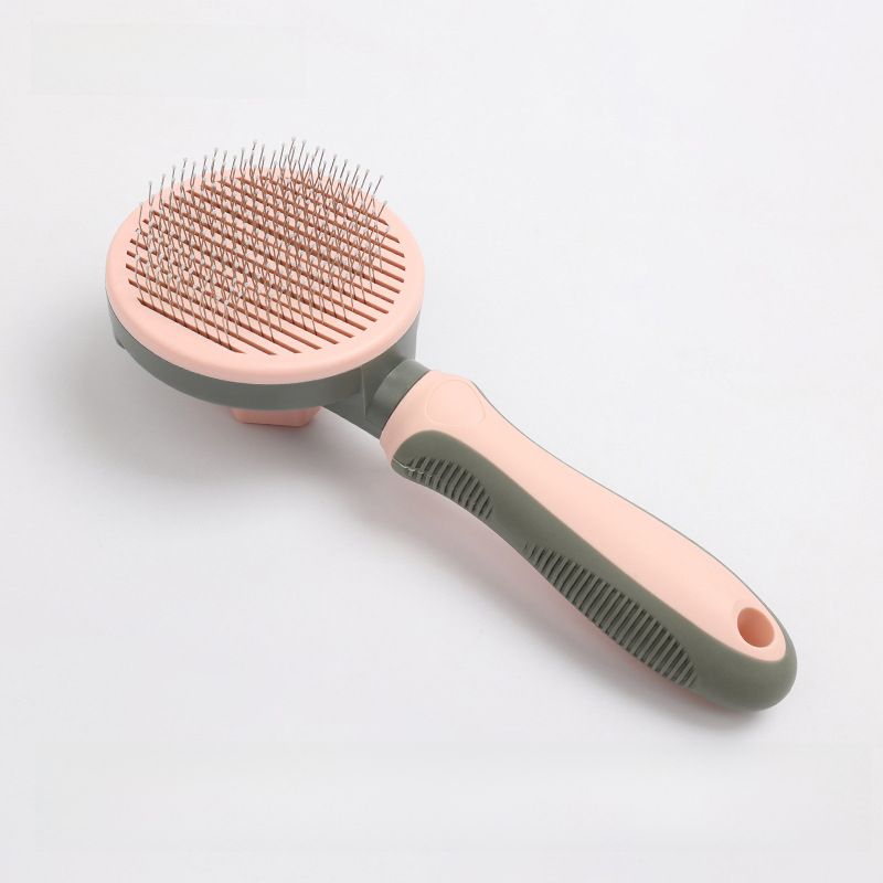 Pet Comb Cat Comb Cat Beauty Self-cleaning Needle Comb Dog Automatic Flax Comb Open Knot Floating Hair Removal Comb