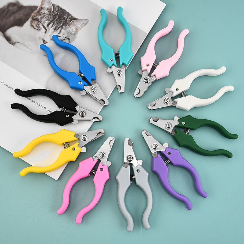 Factory stainless steel pet nail clippers dog nail clippers cat nail clippers pet supplies