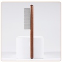 Open knot floating fur pet solid wood comb cat dog wooden handle single row needle comb flea dense tooth comb