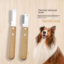 Hair removal knife pet comb scraping knife West Highland bull terrier chenari terrier dog beauty tool pet supplies