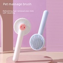 Stainless steel pet comb to float hair cat cleaning comb Macaron pet special massage brush supplies