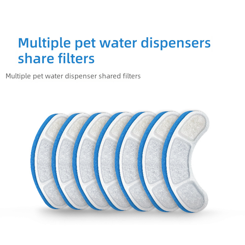 SOURCE factory direct supply pet supplies water dispenser blue and white filter element cat and dog water feeder accessories filter cotton mesh Cotton