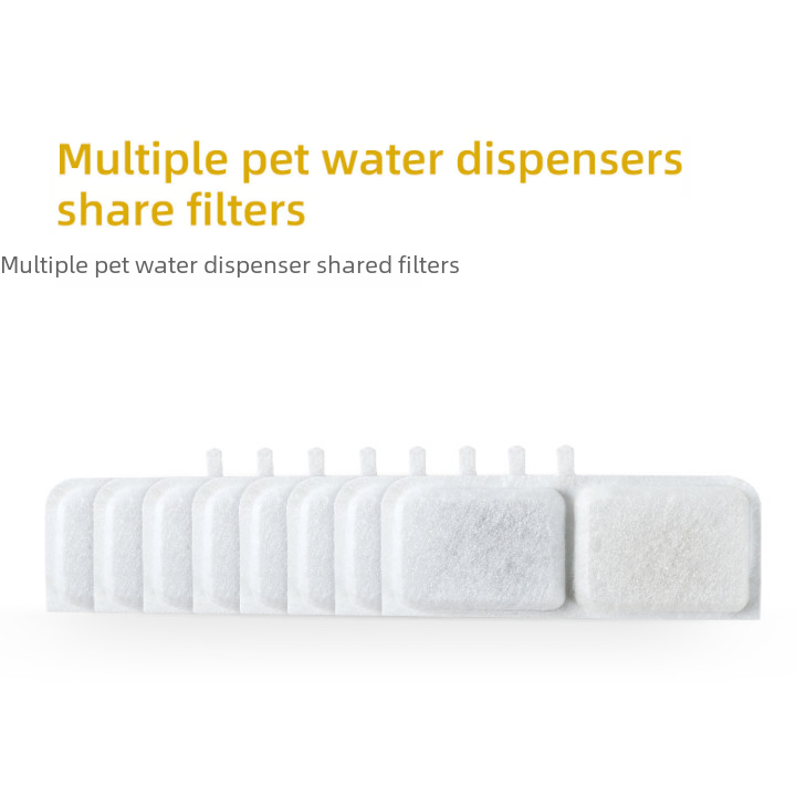 Factory direct small sweet pet orange water dispenser filter activated carbon filter cotton hot filter cat hair dog hair