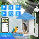 Smart Bird Feeder Camera 2.5K HD AI Bird Identification Solar Bird Feeder