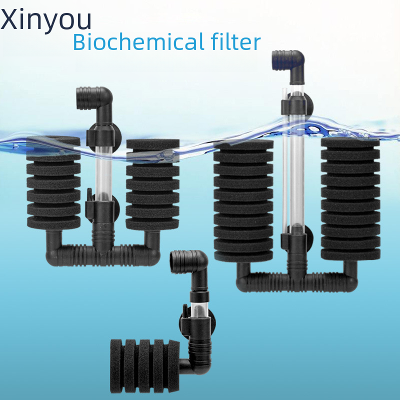 Xinyou Water Goblin biochemical cotton filter double-headed mini fish tank Pneumatic filter mute Water Goblin wall-mounted