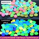 1cm small luminous stone luminous pebbles factory for garden fish tank landscaping archaeological toys fluorescent stone