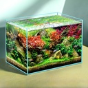 yee Fish Tank Ecological Desktop Water Grass Landscape Home Ornamental Fish Super White Glass Small Living Room Glass Tank