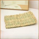 Pet straw mat hand woven rabbit grass nest rutin chicken nest hamster Totoro rabbit cage pet supplies