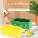 Bird Wire Hanging Box Bird Food Trough Anti-scattering Bird Food Bowl Bird Automatic Drinking Water Device Bird Drinking Cup Bird Cage Accessories Supplies