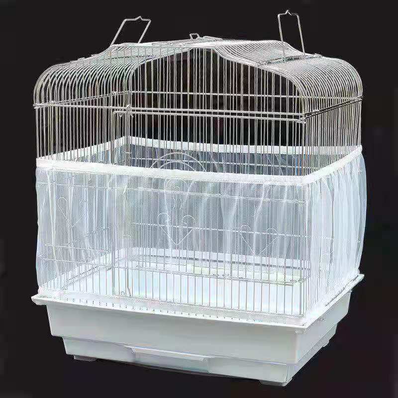 Birdcage Mesh Cover Special for Parrot Birdcage Anti-splash Mesh Cover Square Bird Cover Anti-flying Feather Anti-scattering Cover
