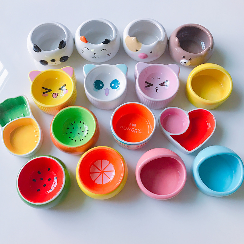 Spot hamster ceramic feeder bowl food bowl rabbit hamster ceramic bowl rabbit hamster Bowl