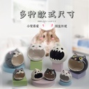 Hamster Porcelain Nest Summer Cooling Nest Dormouse Avoidance Nest Cat-Shaped Porcelain Nest Summer Heat Avoidance Nest Three-Line Hamster Supplies