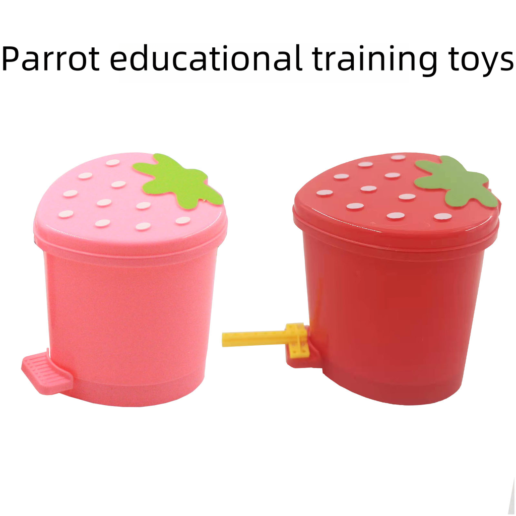 Parrot Toy Strawberry Trash Peony Wind Small Sun Parrot Bird Toy Supplies Skill Training Props