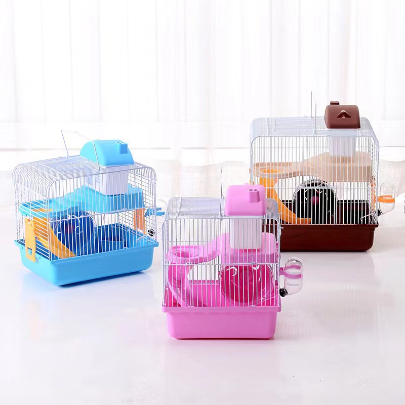 Hamster cage small castle Luxury Villa cage double layer hamster nest golden bear cage pet cage