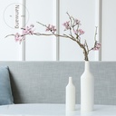 Simple Ceramic Vase Ceramic Hydroponic Vase White Dried Flower Flower Insert Home Decoration Flower Table Creative Ornaments