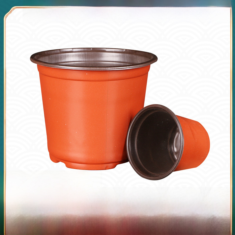 Two-color flowerpot planting seedling nutrition bowl factory batch flower base nursery disposable thickened two-color seedling pot